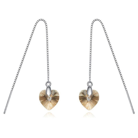 Heart Tassel Earrings - jolics