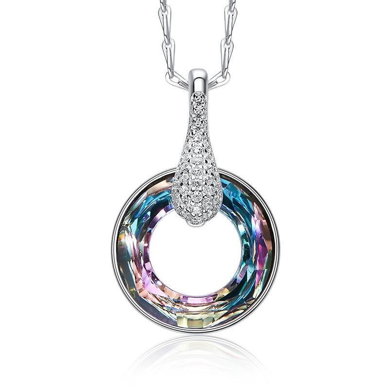 Hollow Circle Pendant Necklace - jolics