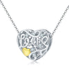 Hollow Out Heart 925 Sterling Silver Bead Charm - jolics