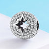 Hollow Out Star 925 Sterling Silver Pavé Charm - jolics