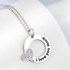 I Love You More With Heart- Circle Pendant Necklace - jolics