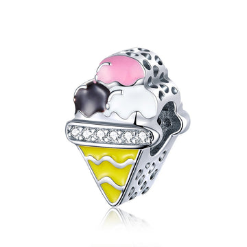 Ice Cream 925 Sterling Silver Bead Charm - jolics