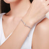 Infinity Love 925 Sterling Silver Adjustable Chain Bracelet - jolics