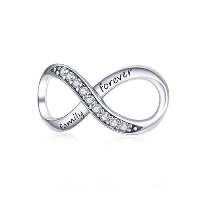 Infinity Love 925 Sterling Silver Bead Charm - jolics