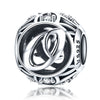Initial Letter A-Z 925 Sterling Silver Charms for Bracelet - jolics