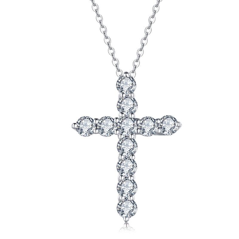 Jolics Cross 925 Sterling Silver Pendant Necklace - jolics