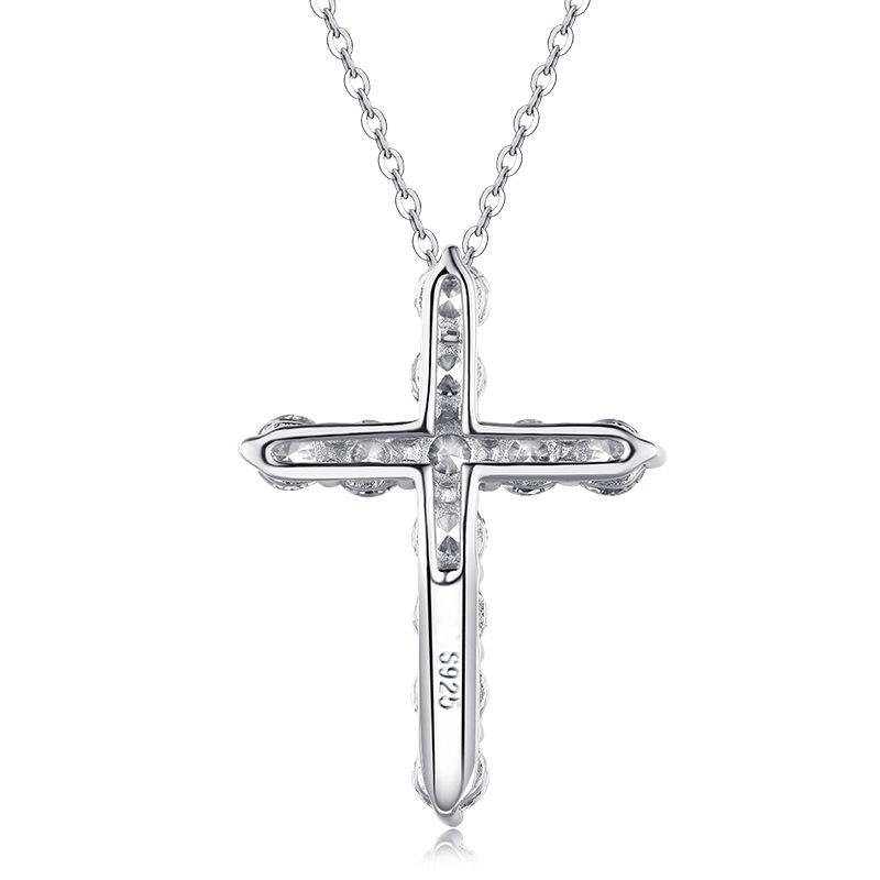 Jolics Cross 925 Sterling Silver Pendant Necklace - jolics