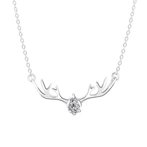 Jolics Handmade Elk 925 Sterling Silver Pendant Necklace - jolics