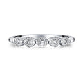 Jolics Handmade Five-Stone Sterling Silver Band - jolics