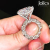 Jolics Handmade Heart Cut 925 Sterling Silver Ring - jolics