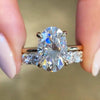 Jolics Handmade Opal Cut 925 Sterling Silver Engagement Ring - jolics