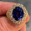 Jolics Handmade Oval Cut Sapphire Eternity Engagement Ring - jolics