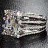 Jolics Handmade Princess Cut Solitaire 925 Sterling Silver Party & Engagement Ring - jolics