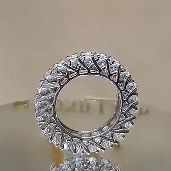 Jolics Handmade Round Cut Band Ring for Party & Engagement - jolics