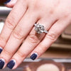 Jolics Handmade Round Cut Diamond 925 Sterling Silver Party Engagement Ring - jolics