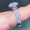 Jolics Handmade Round Cut Set Diamond 925 Sterling Silver Party & Engagement Ring - jolics