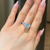 Jolics Handmade Stunning Emerald Cut Solitaire Sterling Silver Engagement Ring - jolics