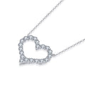 Jolics Heart Hollow Sterling Silver Pendant - jolics