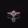 Jolics Oval Cut 5CT Engagement Ring With Paved Sidestones - jolics