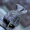 Jolics Radiant Cut Vintage 925 Sterling Silver Engagement Ring - jolics