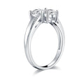 Jolics Two Stone Heart Cut Ring - jolics