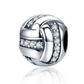 Knit Ball 925 Sterling Silver Bead Charm - jolics