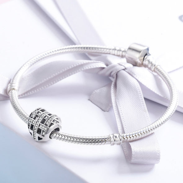 Knitted Heart 925 Sterling Silver Bead Charm - jolics