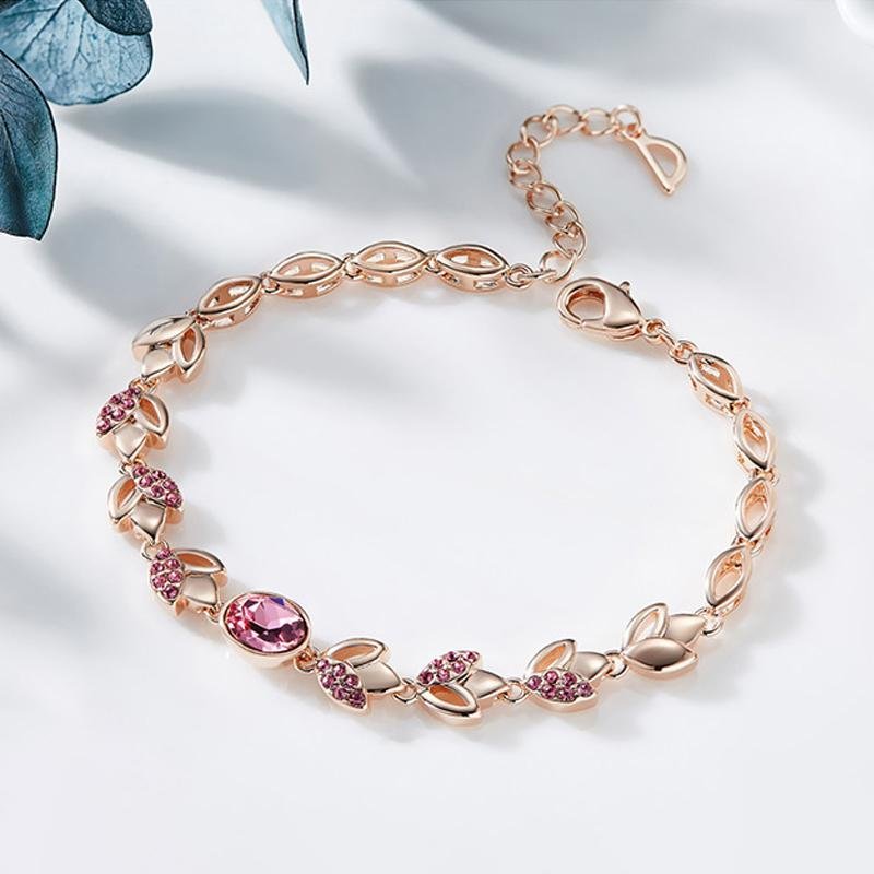 Leaves Design Stackable Bracelet - jolics