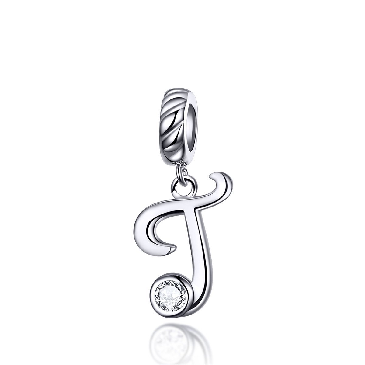 Letters Collection Initial Letter A-Z 925 Sterling Silver Charms for Bracelet - jolics