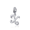 Letters Collection Initial Letter A-Z 925 Sterling Silver Charms for Bracelet - jolics