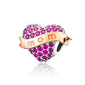 Love Mom 925 Sterling Silver Bead Charm - jolics