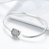 Lovely Cat Clasp 925 Sterling Silver Snake Chain Bracelet - jolics