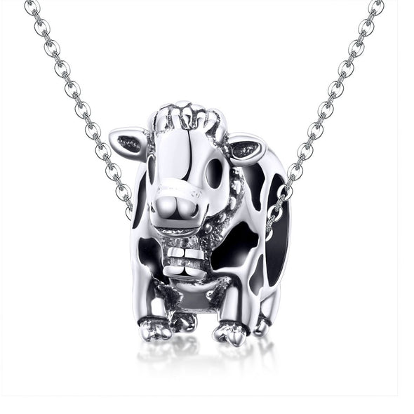 Lovely Cow 925 Sterling Silver Bead Charm - jolics