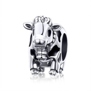 Lovely Cow 925 Sterling Silver Bead Charm - jolics