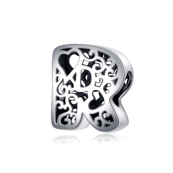 Magic Letters Collection Initial Letter A-Z 925 Sterling Silver Charms for Bracelet - jolics