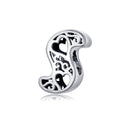 Magic Letters Collection Initial Letter A-Z 925 Sterling Silver Charms for Bracelet - jolics