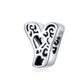 Magic Letters Collection Initial Letter A-Z 925 Sterling Silver Charms for Bracelet - jolics