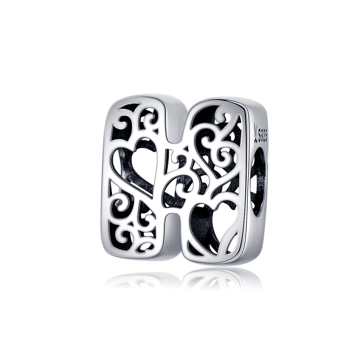 Magic Letters Collection Initial Letter A-Z 925 Sterling Silver Charms for Bracelet - jolics