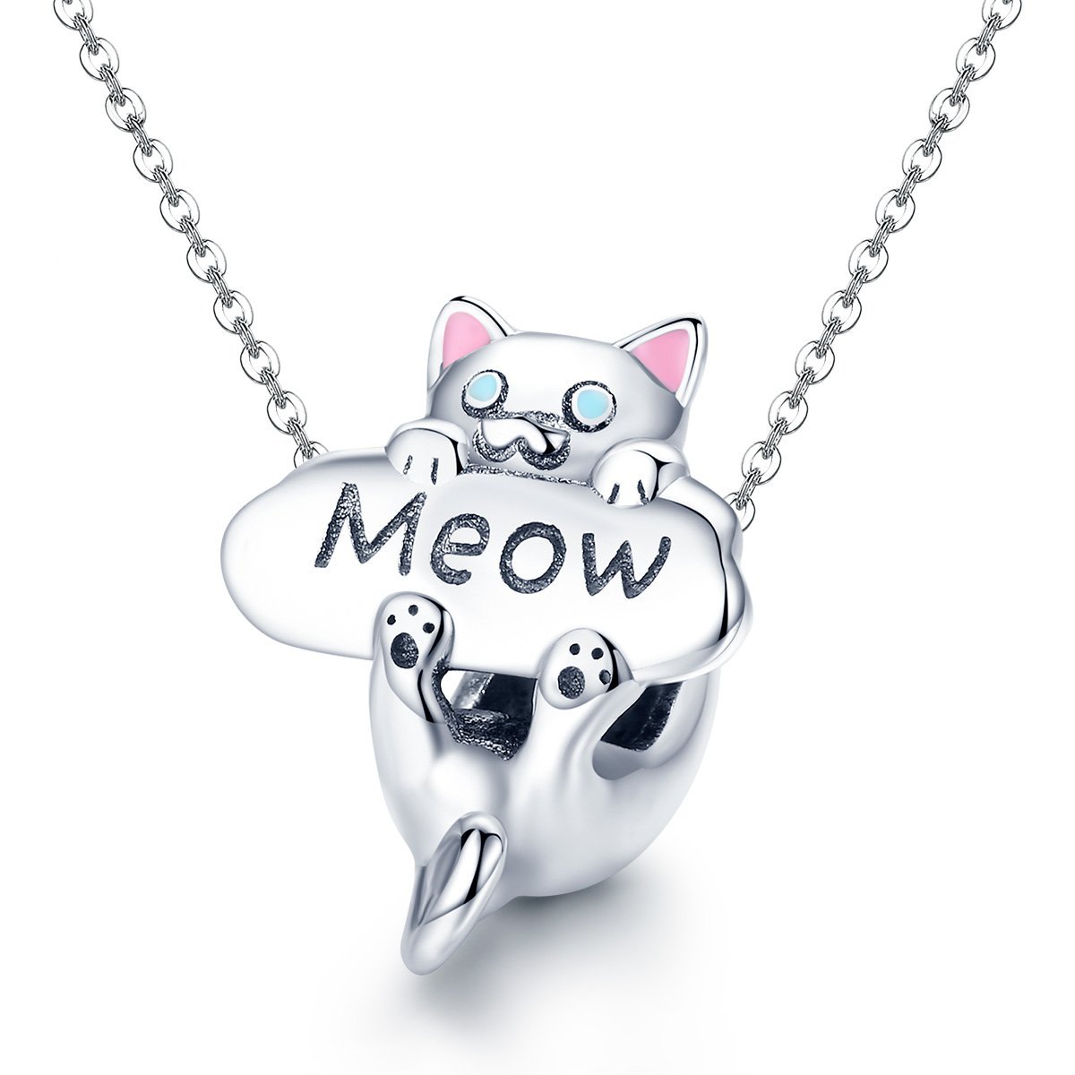 Meow Kitty 925 Sterling Silver Charm - jolics