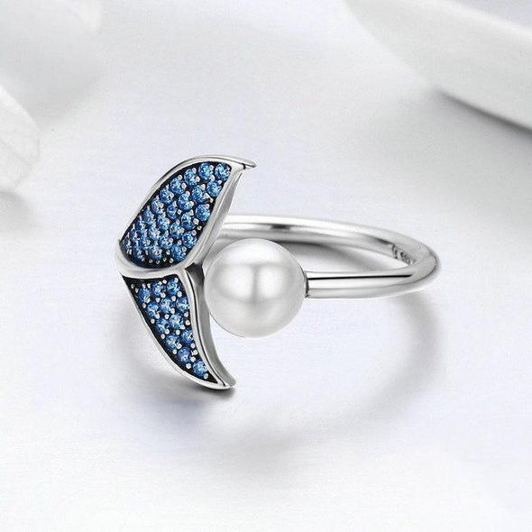 Mermaid Pearl Sterling Silver Ring - jolics