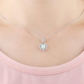 Opal Heart Pendant Necklace - jolics