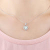 Opal Heart Pendant Necklace - jolics