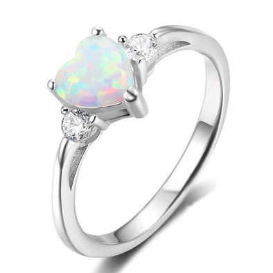 Opal Heart Stone Ring - jolics