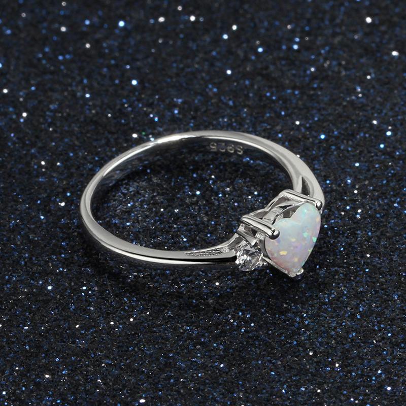 Opal Heart Stone Ring - jolics