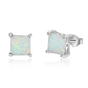 Opal Simple 4 Prong Earrings - jolics