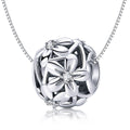 Openwork Flower 925 Sterling Silver Bead Charm - jolics