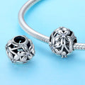 Openwork Flower 925 Sterling Silver Bead Charm - jolics