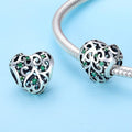 Openwork Life Tree Heart 925 Sterling Silver Charm - jolics