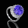 Oval Flower Design Luxury Ring - jolics