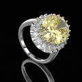 Oval Flower Design Luxury Ring - jolics